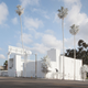 Illustration for article titled Why an Artist Totally Whitewashed This LA Motel—Palm Trees and All